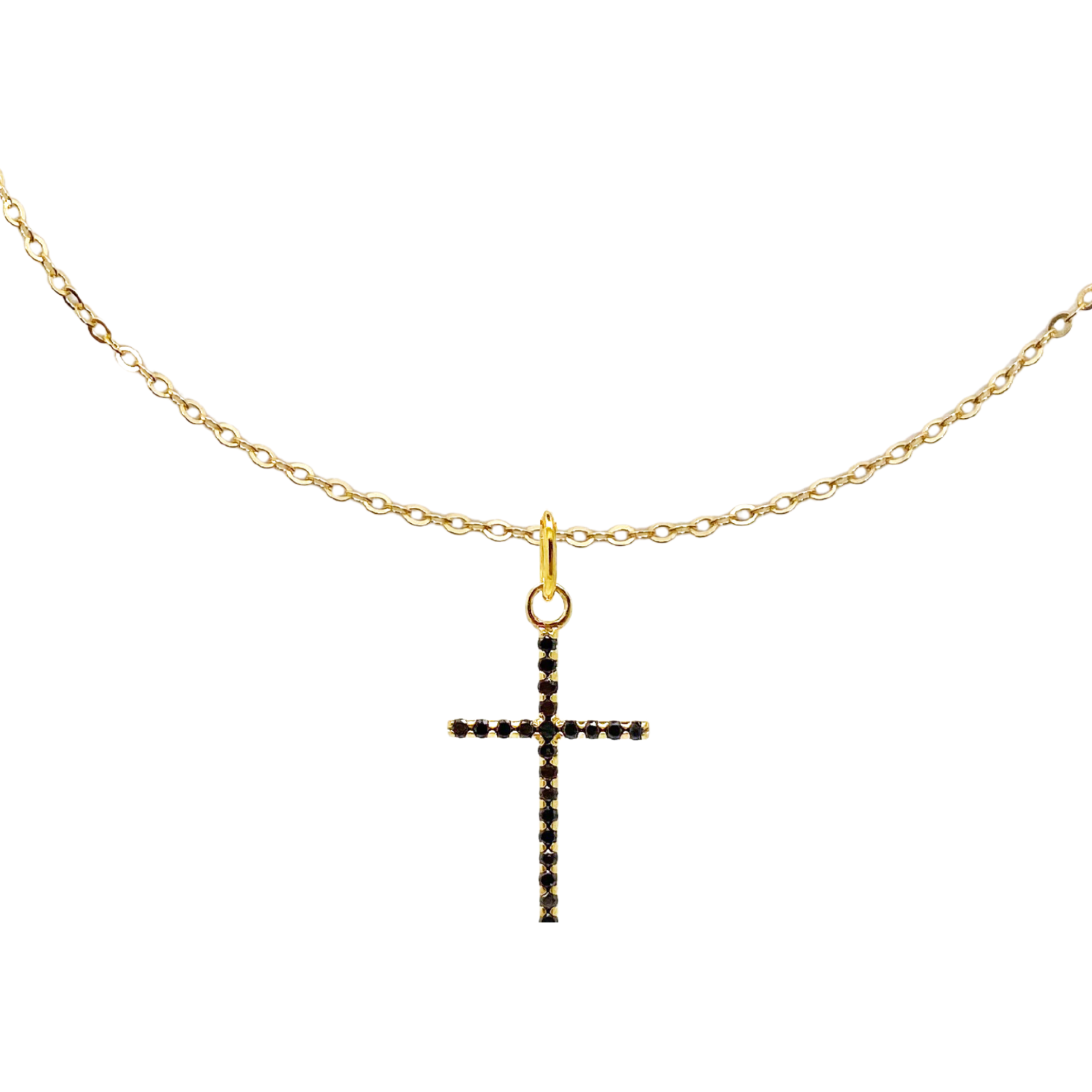 Black Diamond Cross Pendant