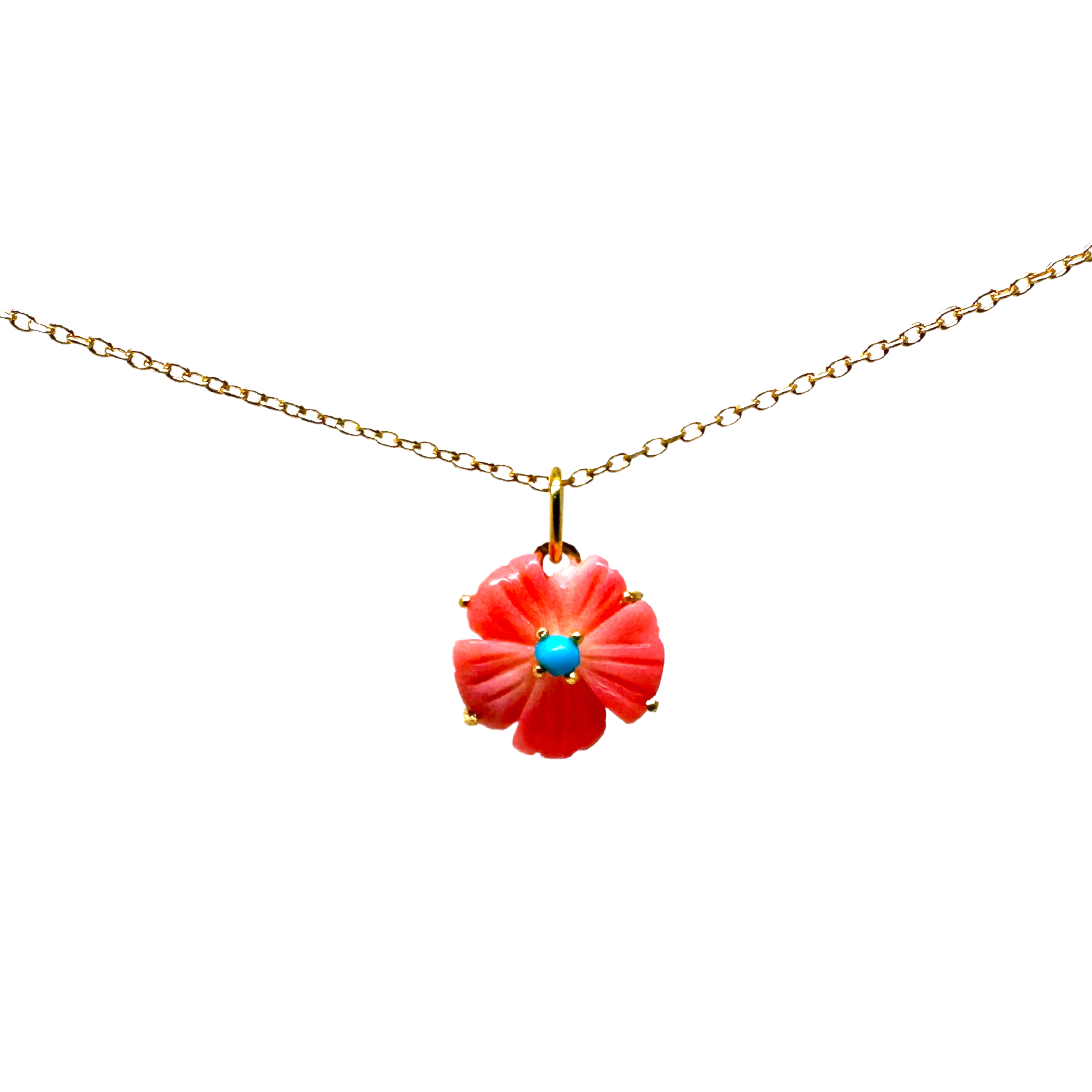 Coral Flower Pendant