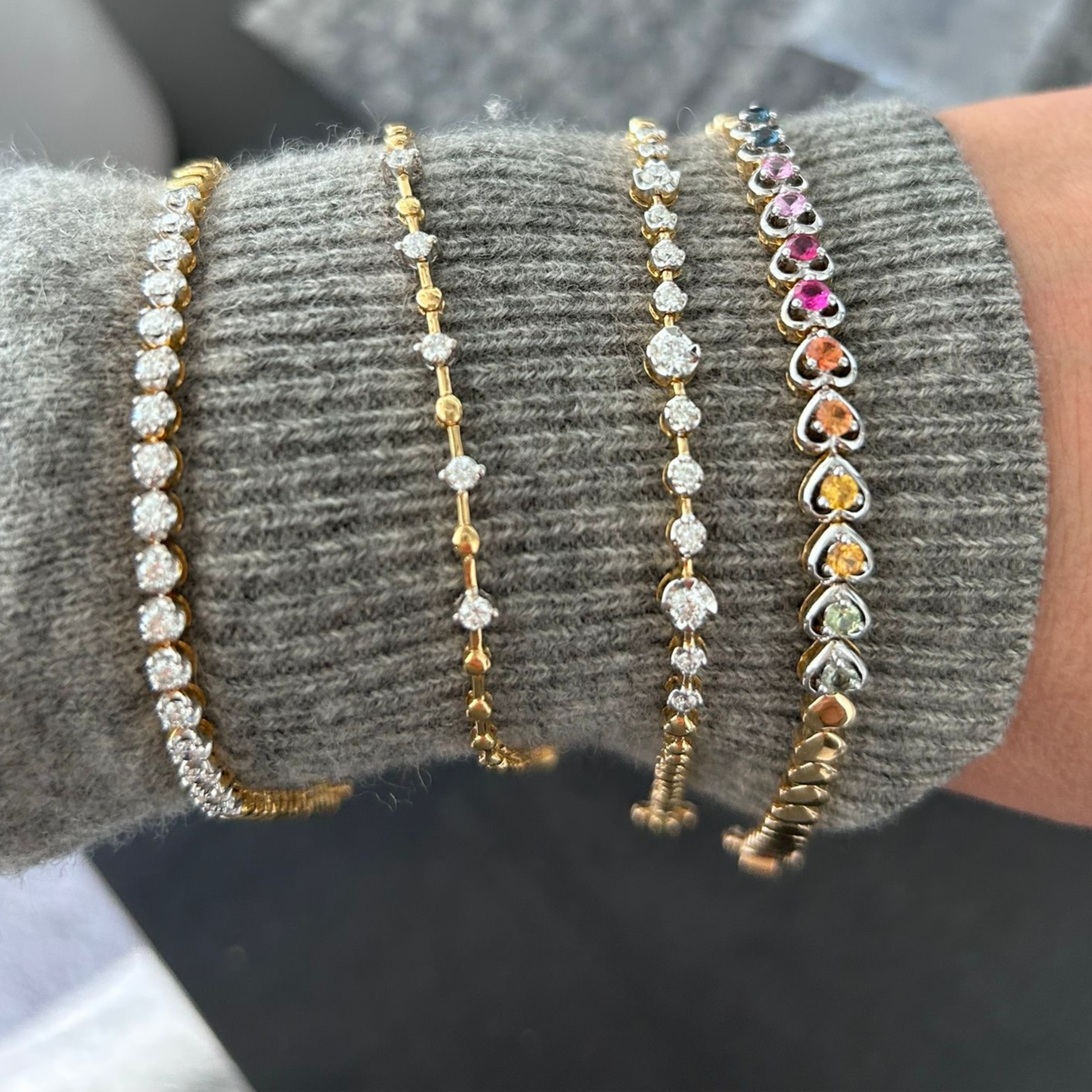 Petit Diamond Tennis Bracelet