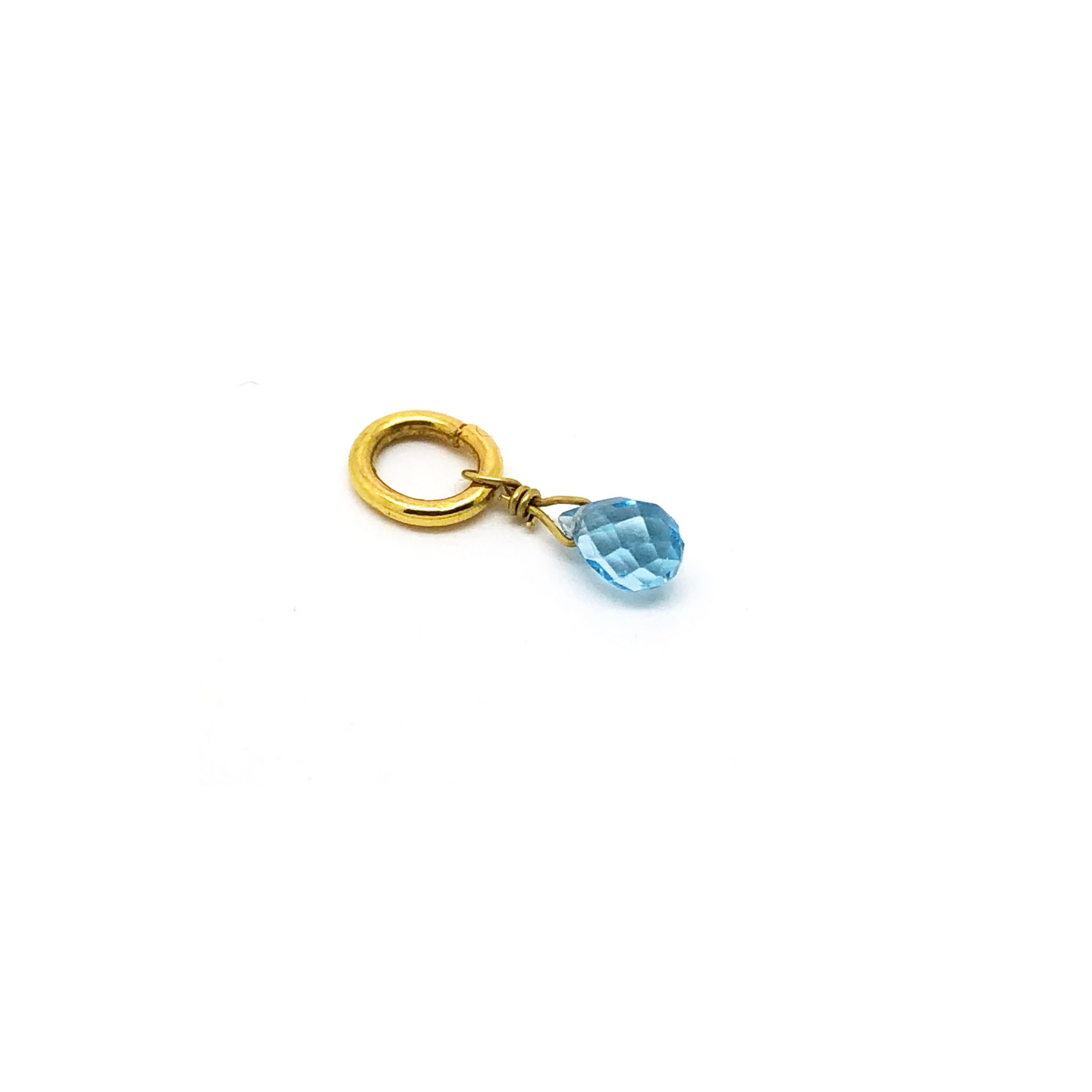 Blue Topaz Charm