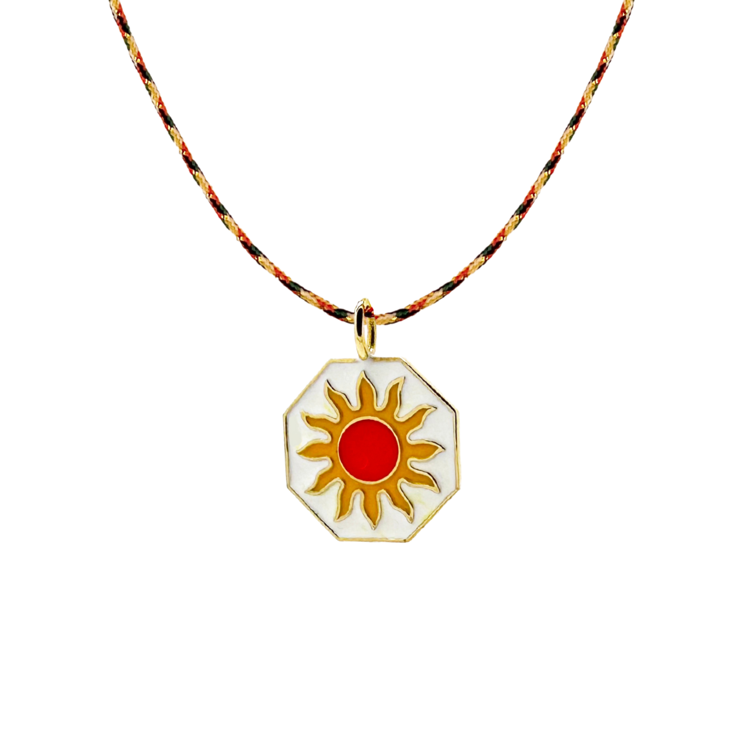 Enamel Sun Necklace