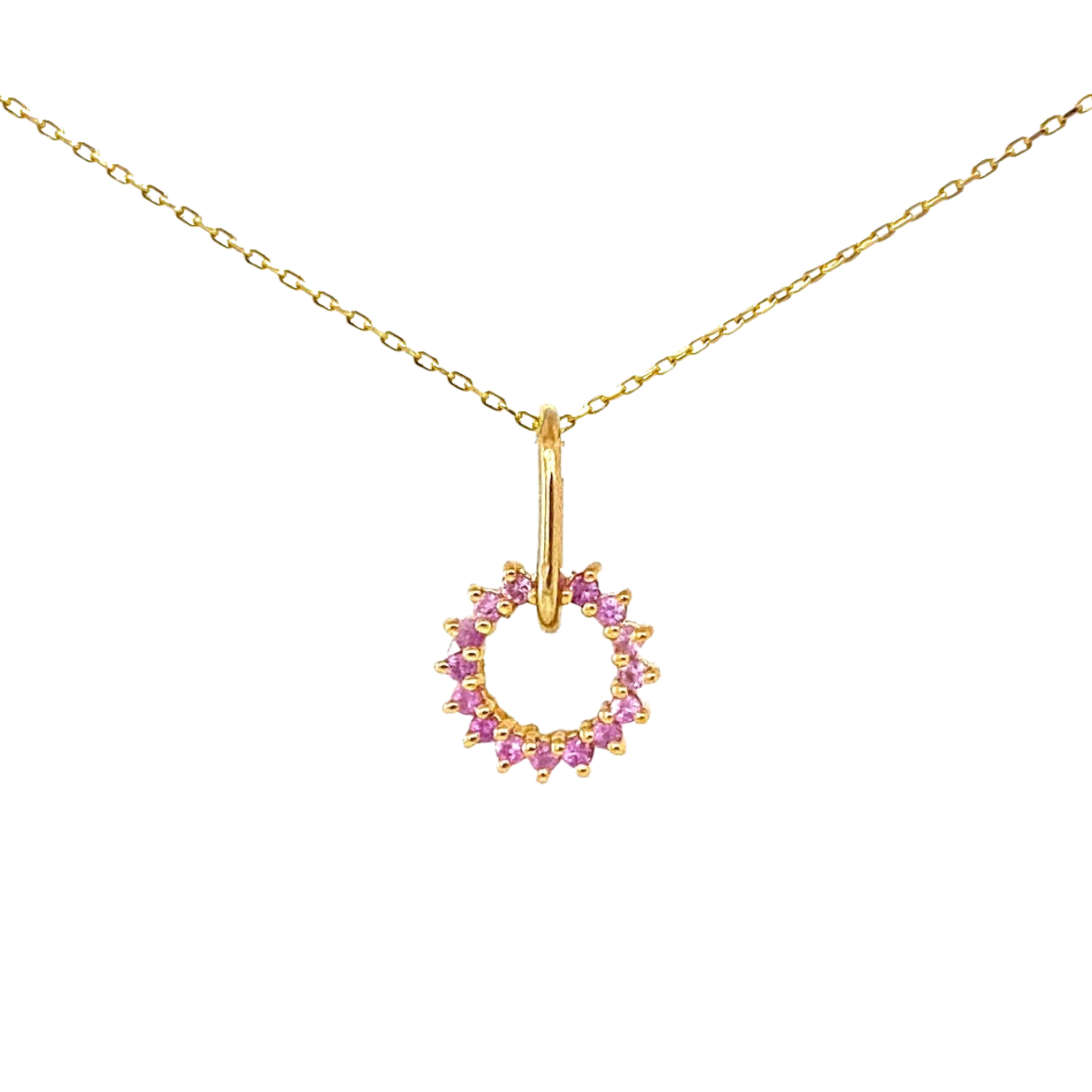 Floating Pink Sapphire