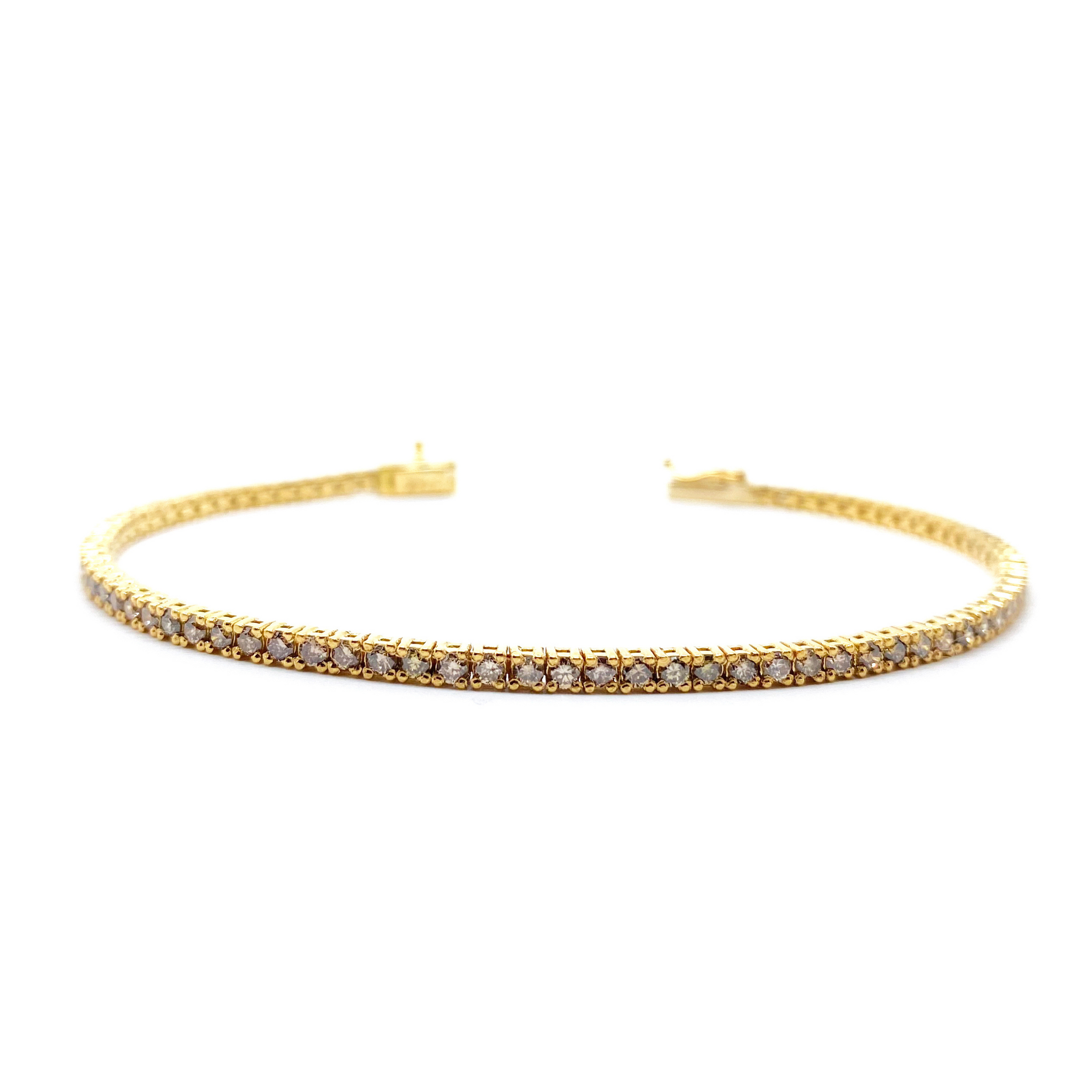 ChampagneDiamondTennisBracelet