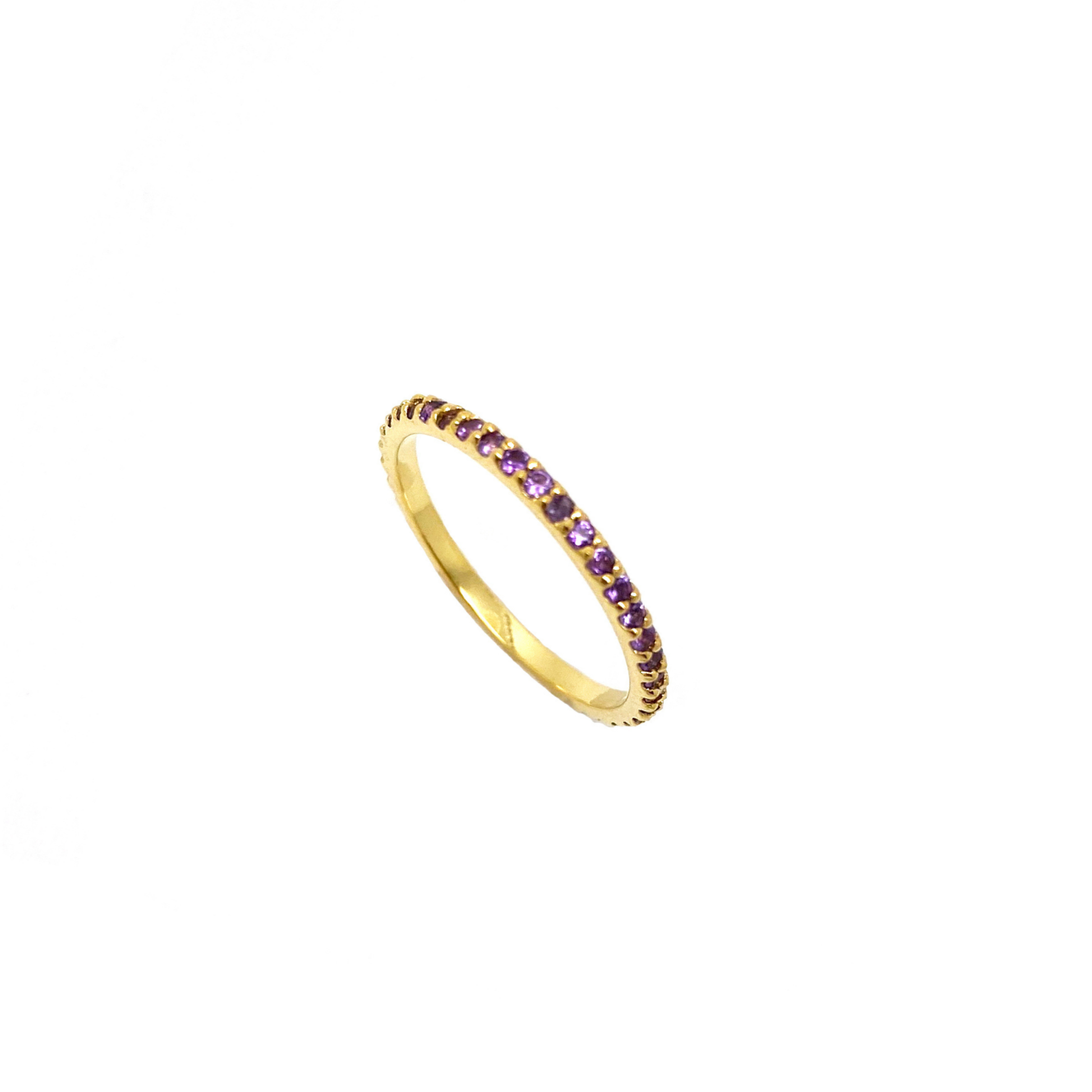 Amethyst Eternity Band