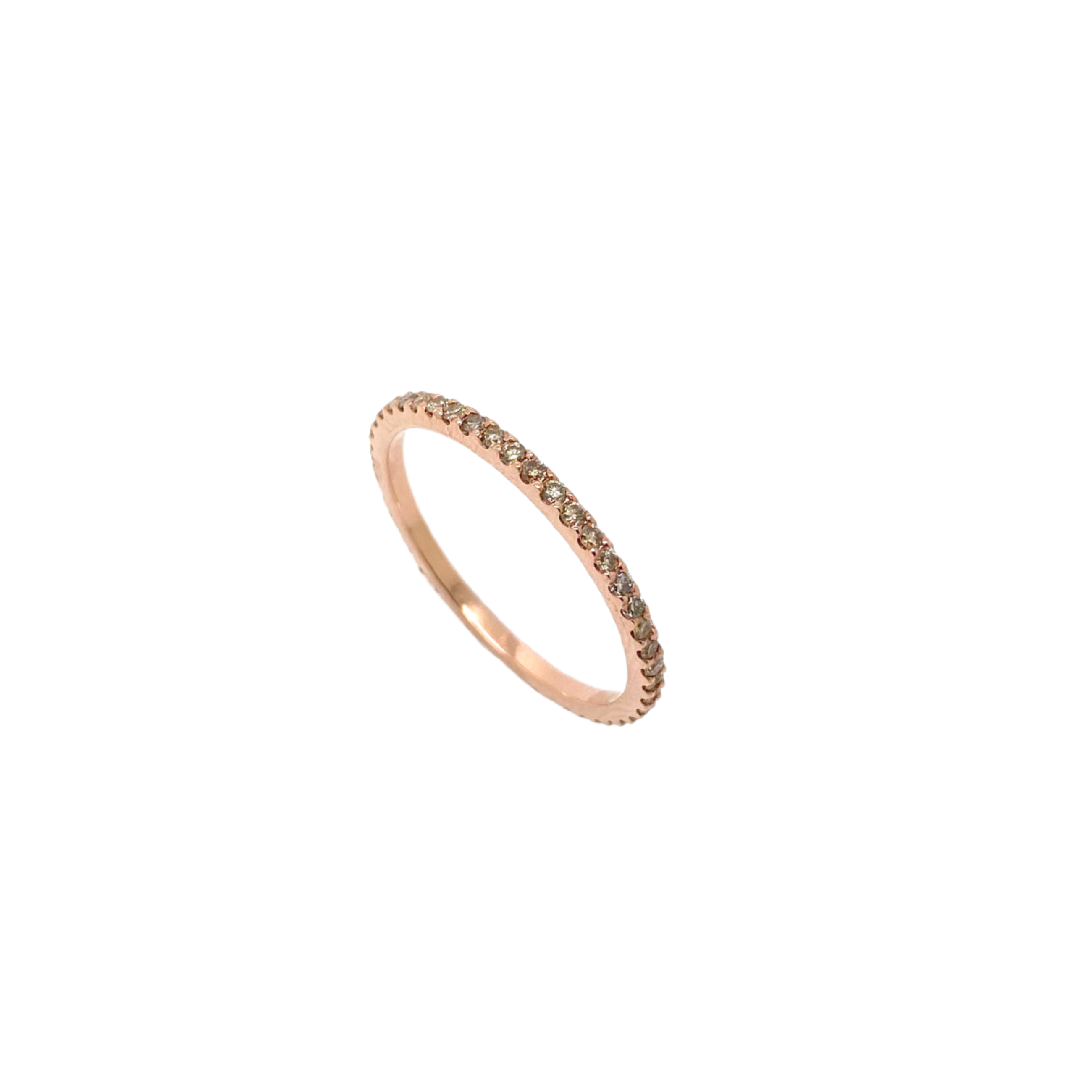 Champagne Diamond Eternity Band