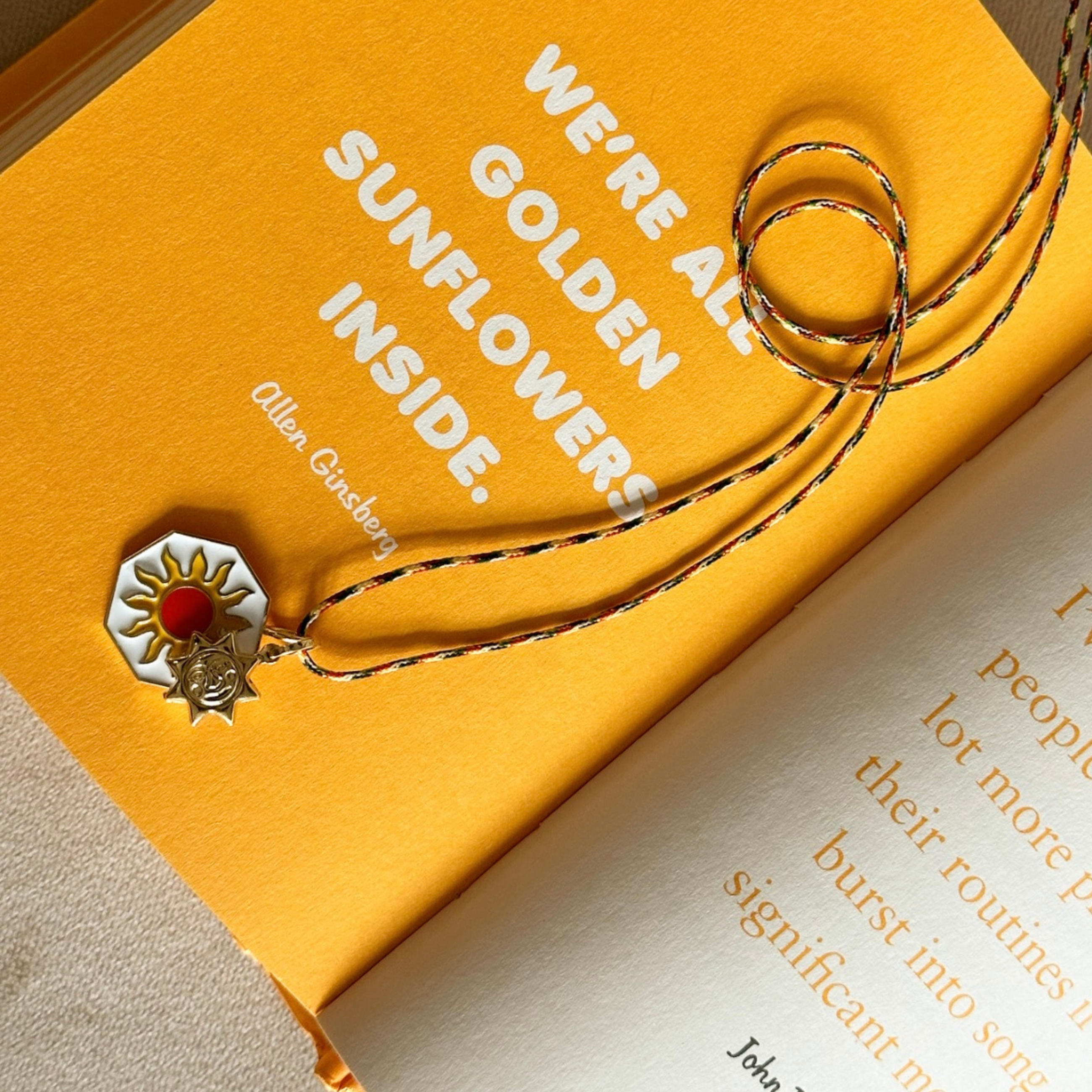 Enamel Sun Necklace