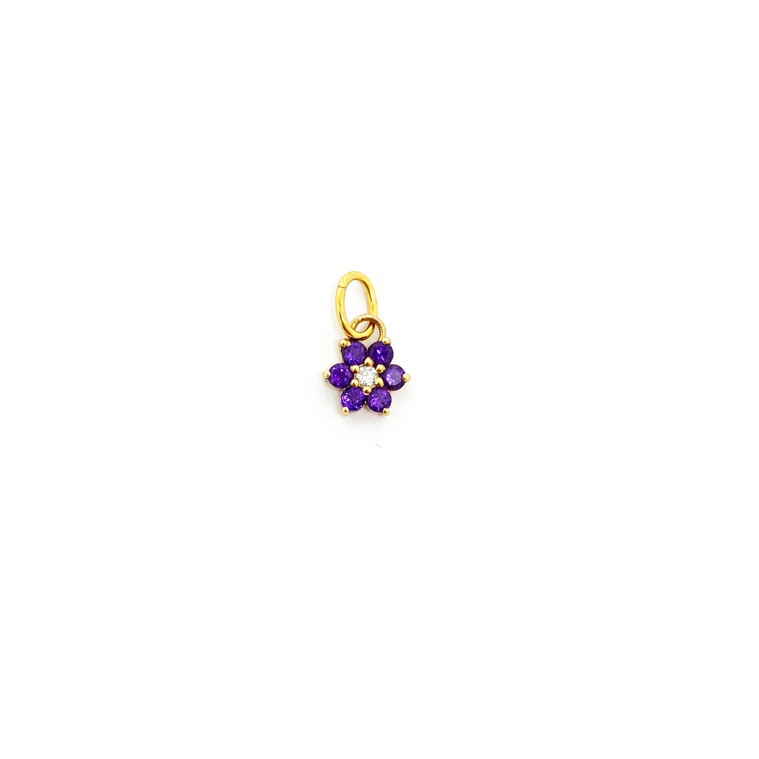 Jumbo Amethyst Flower Pendant