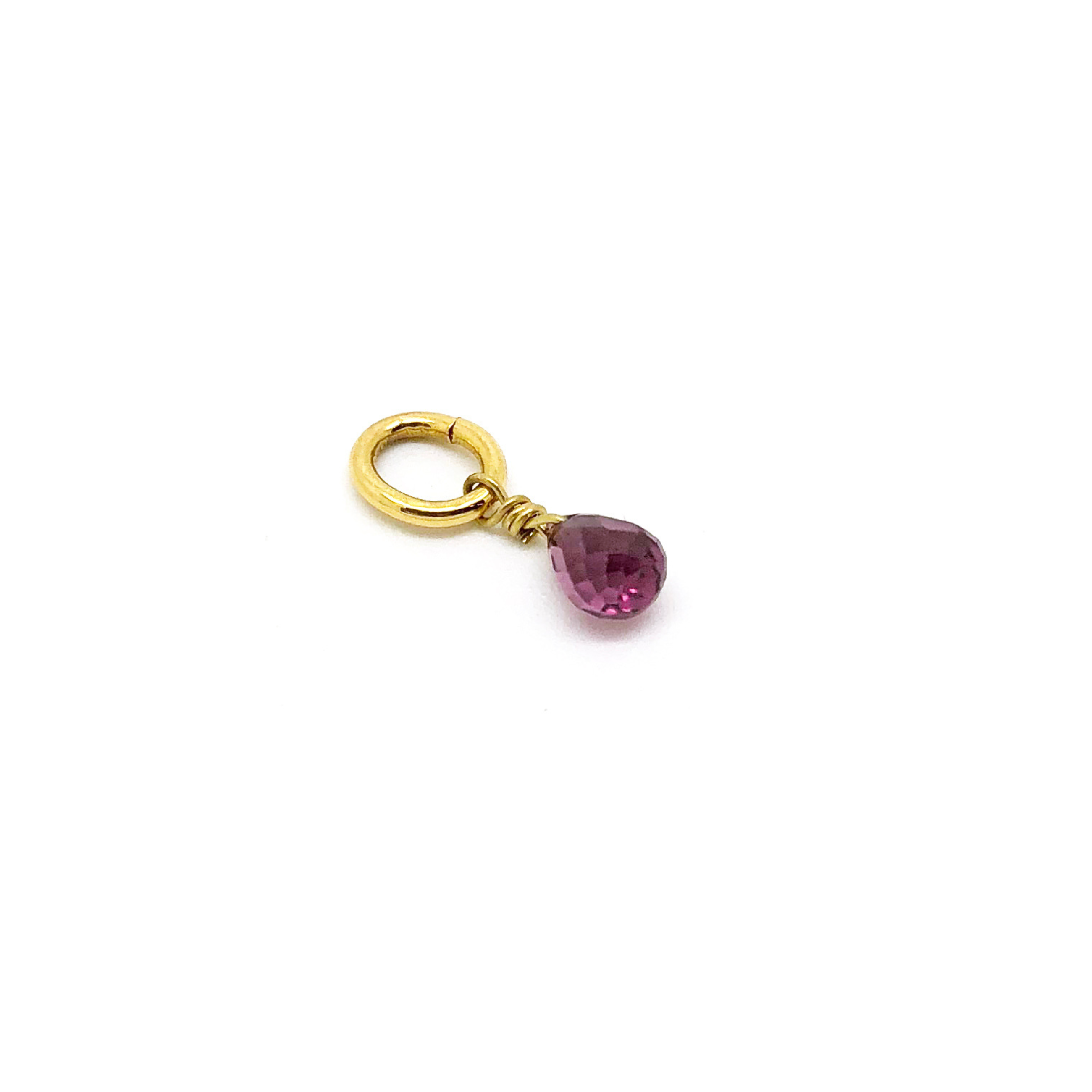 Rhodolite Garnet Charm