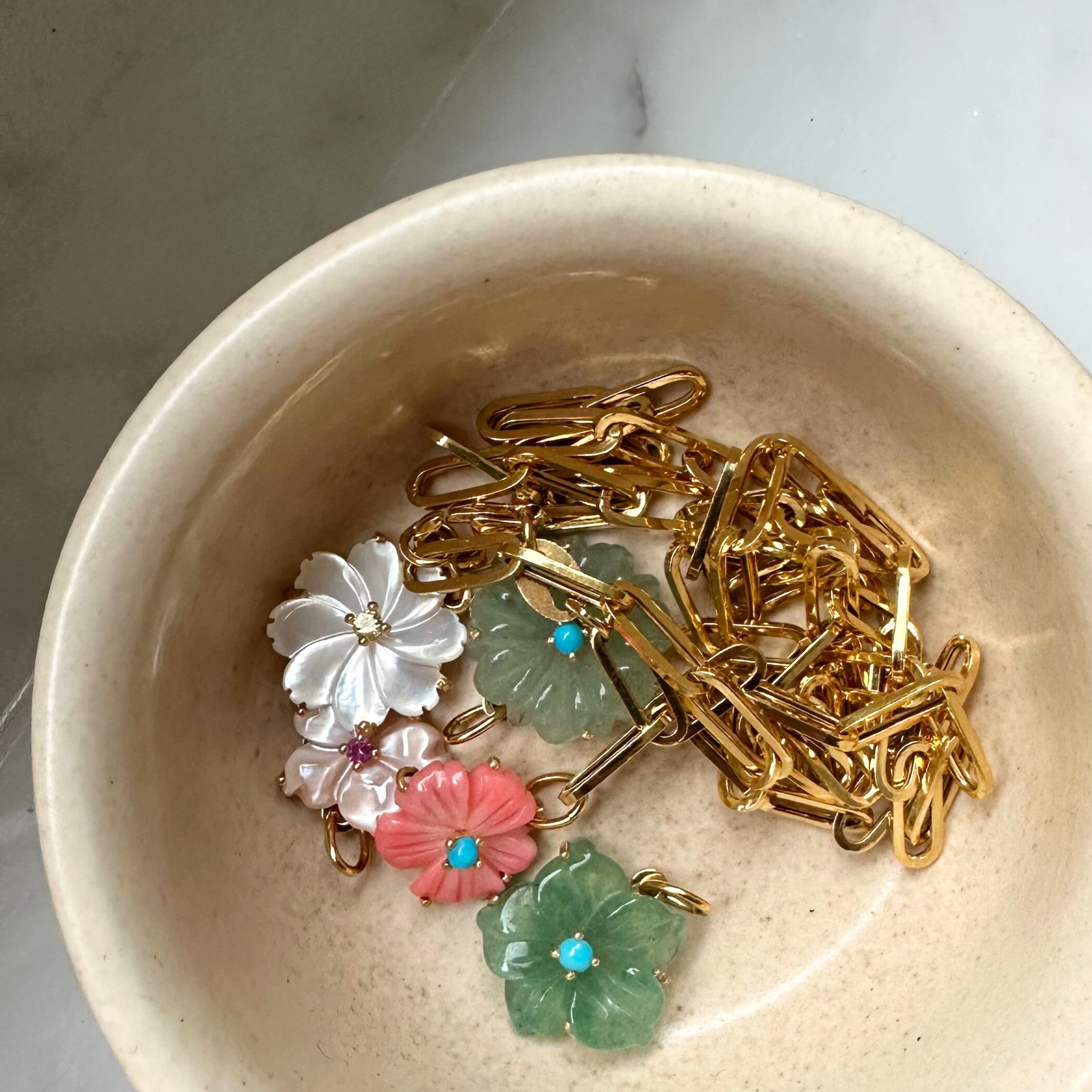 Coral Flower Pendant