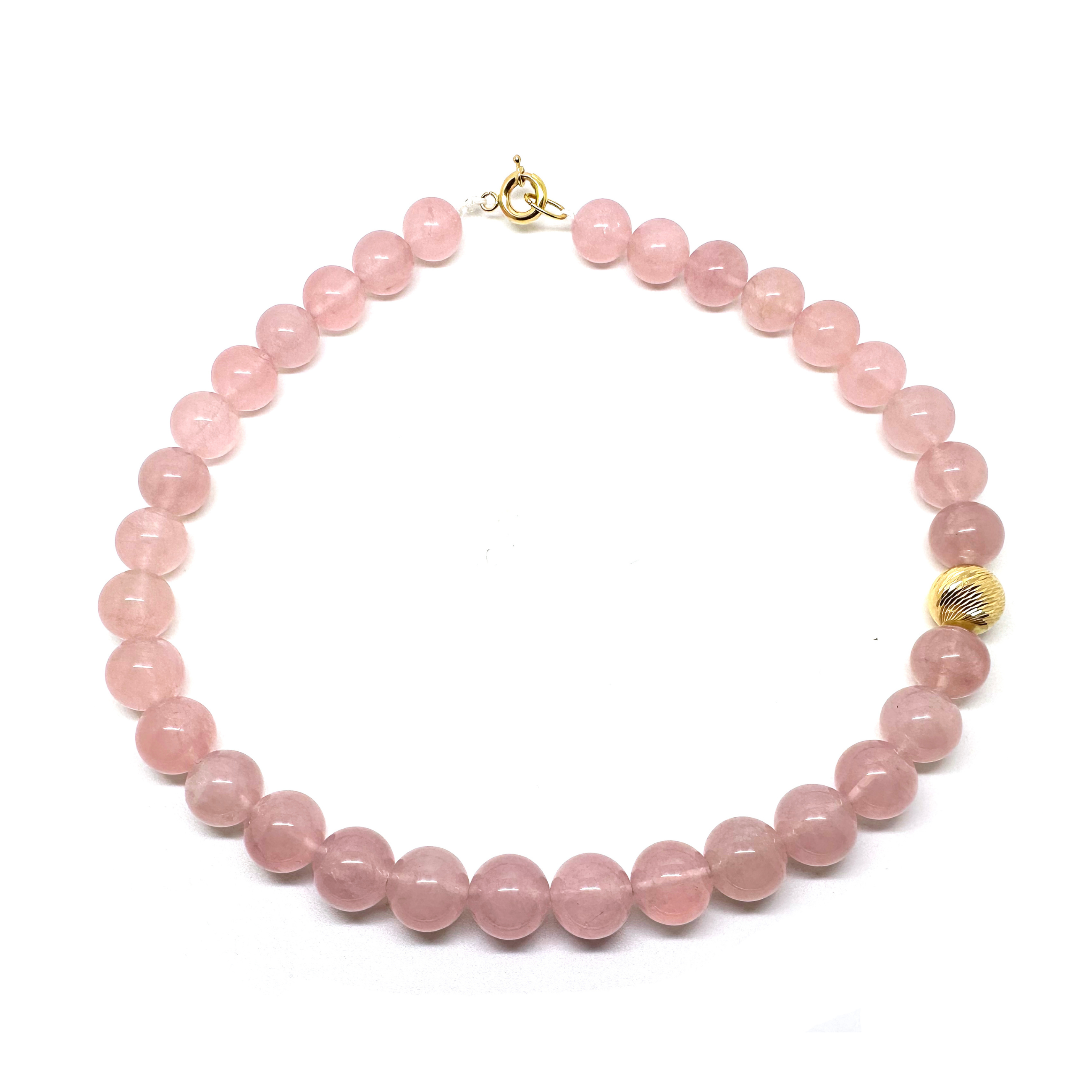 Rose Quartz Beads Necklace