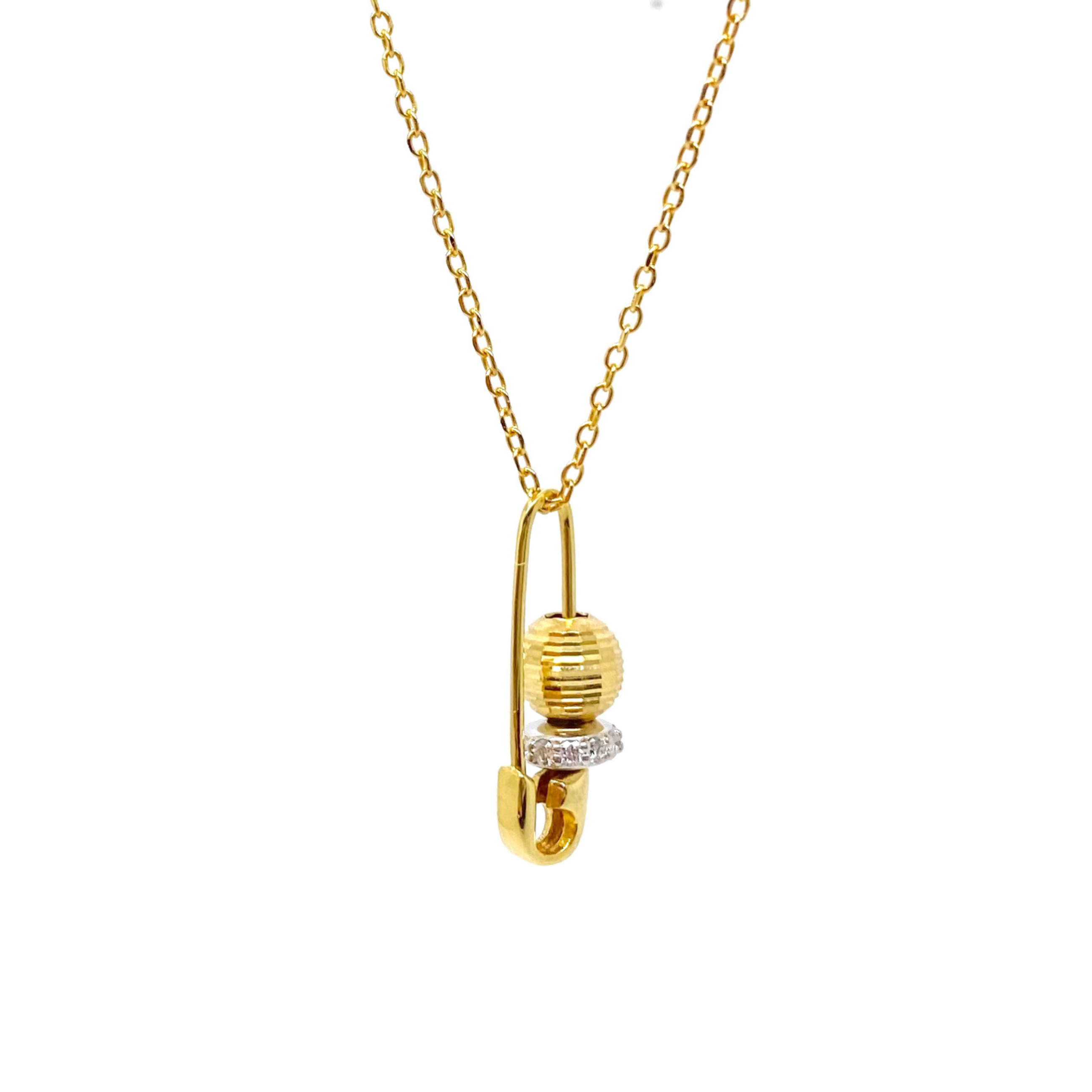 Diamond Disco Safety Pin