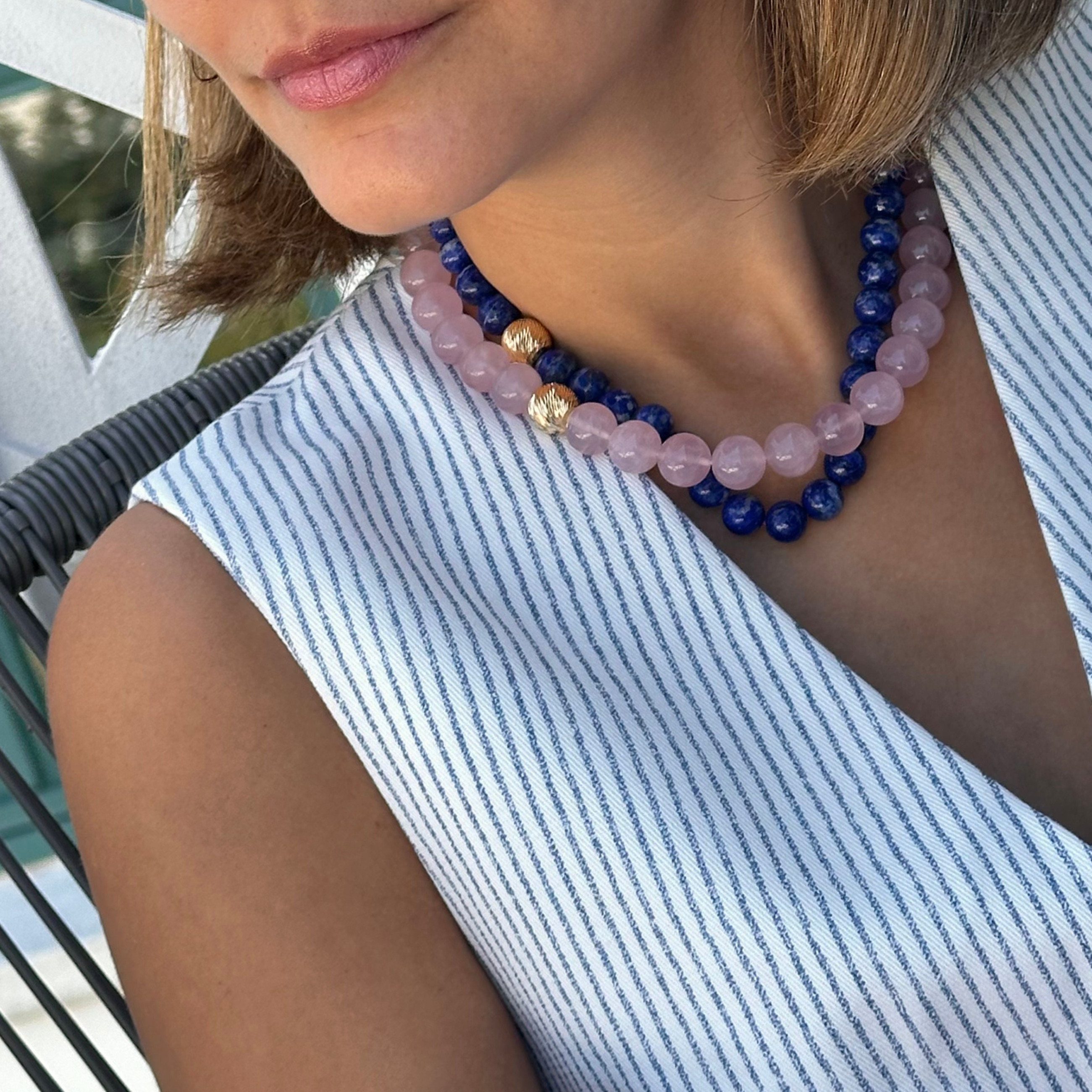 Rose Quartz Beads Necklace