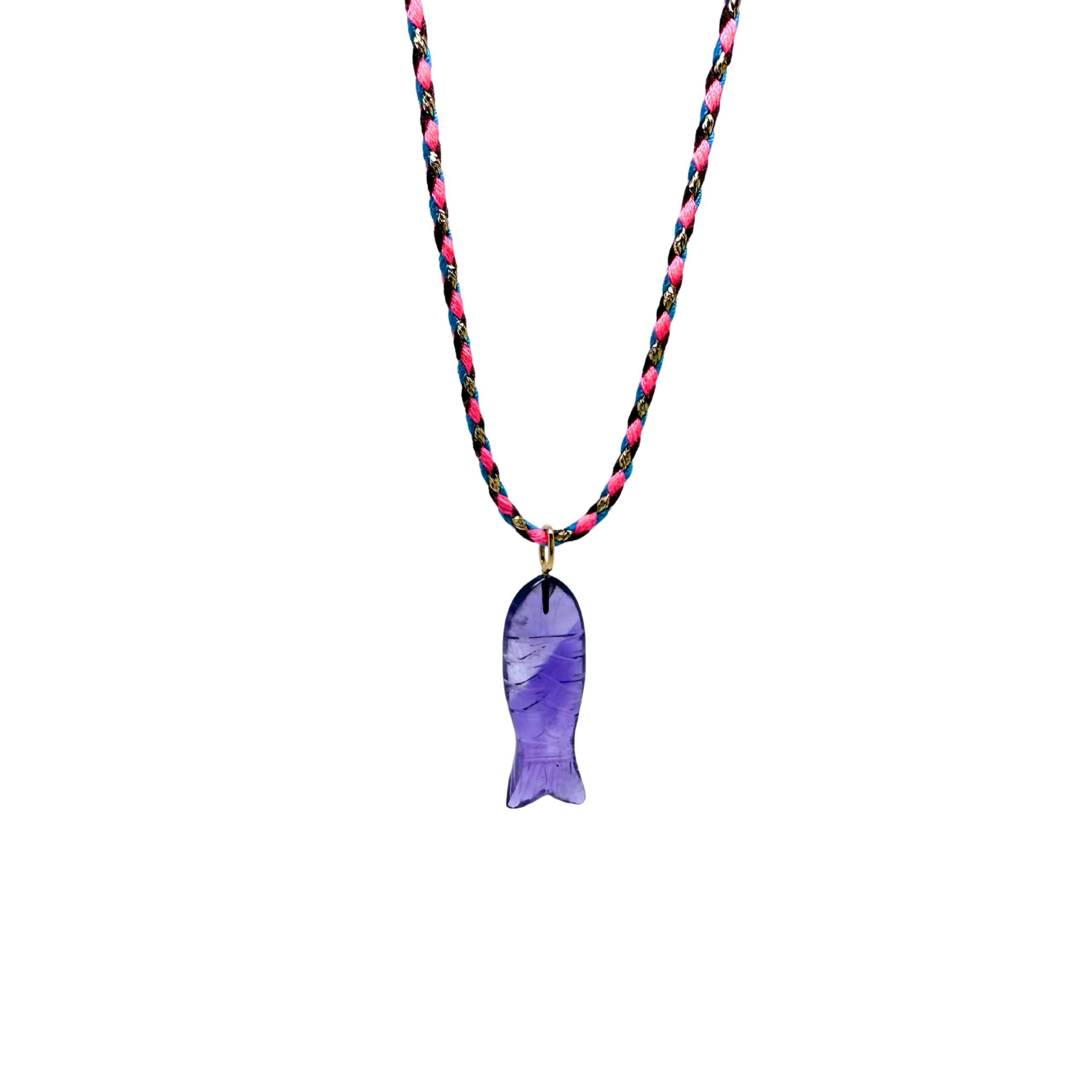 Amethyst Fish Necklace