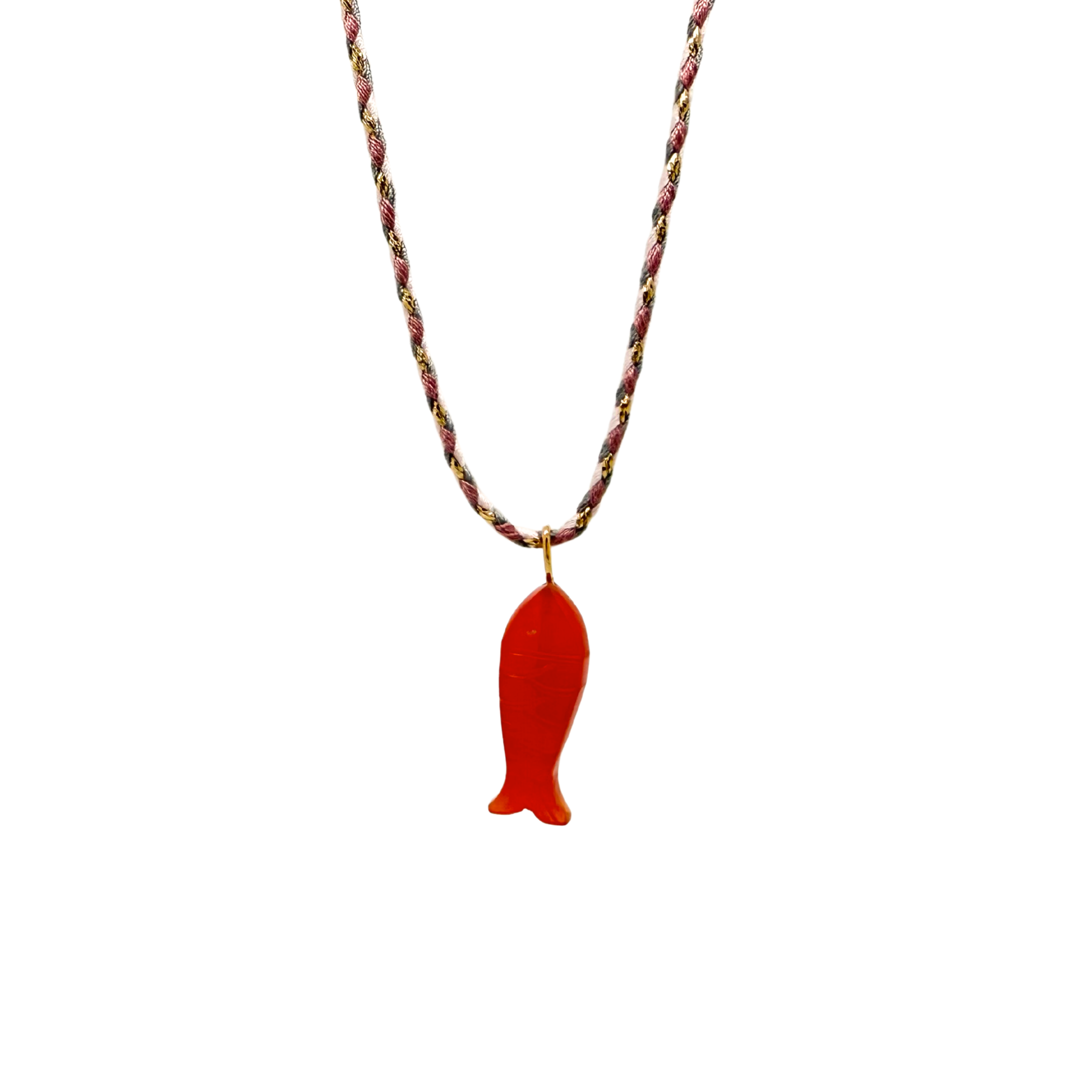 Carnelian Fish Necklace