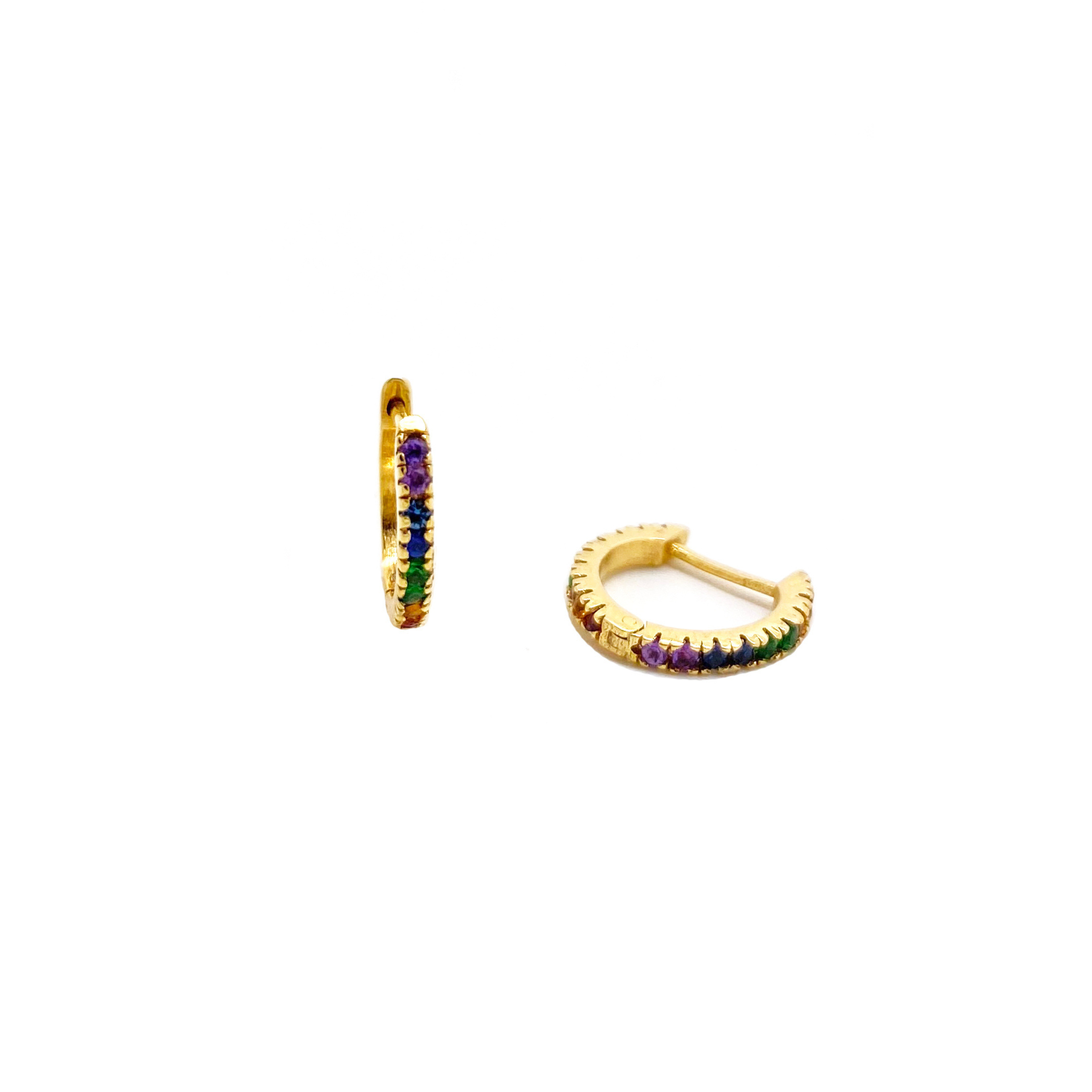 Rainbow Huggie Earring