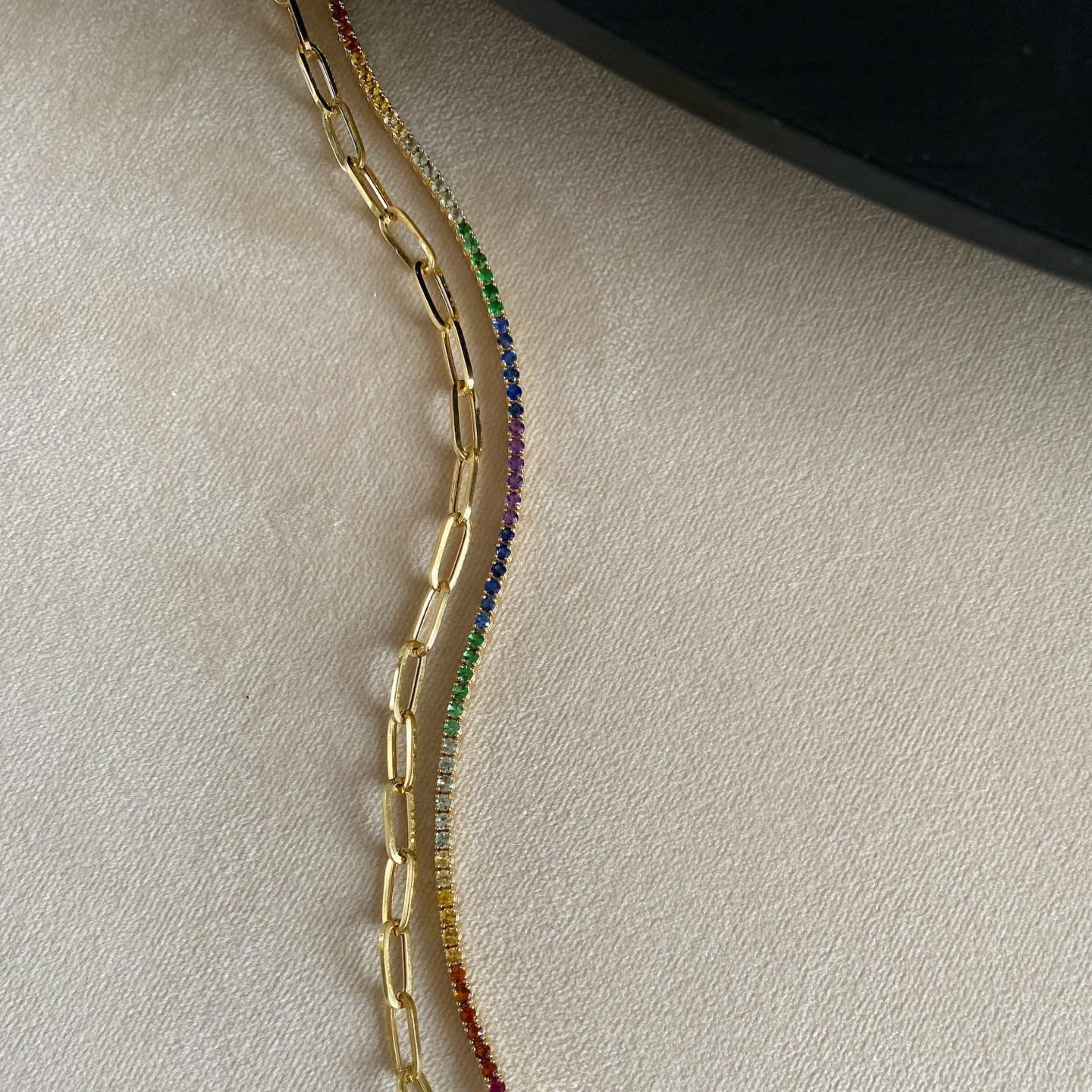 Rainbow Tennis Bracelet