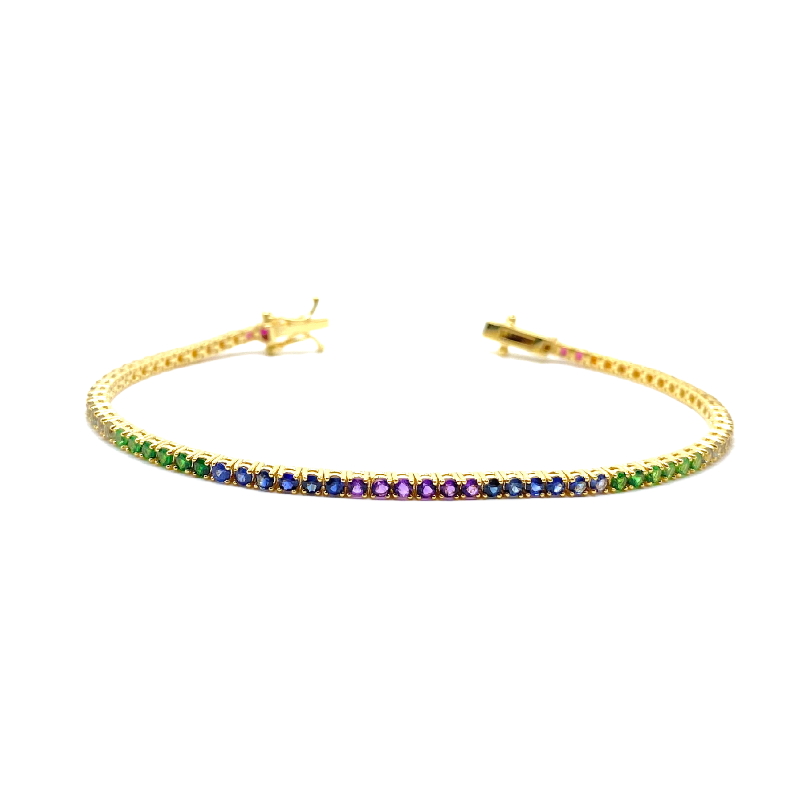 Rainbow Tennis Bracelet