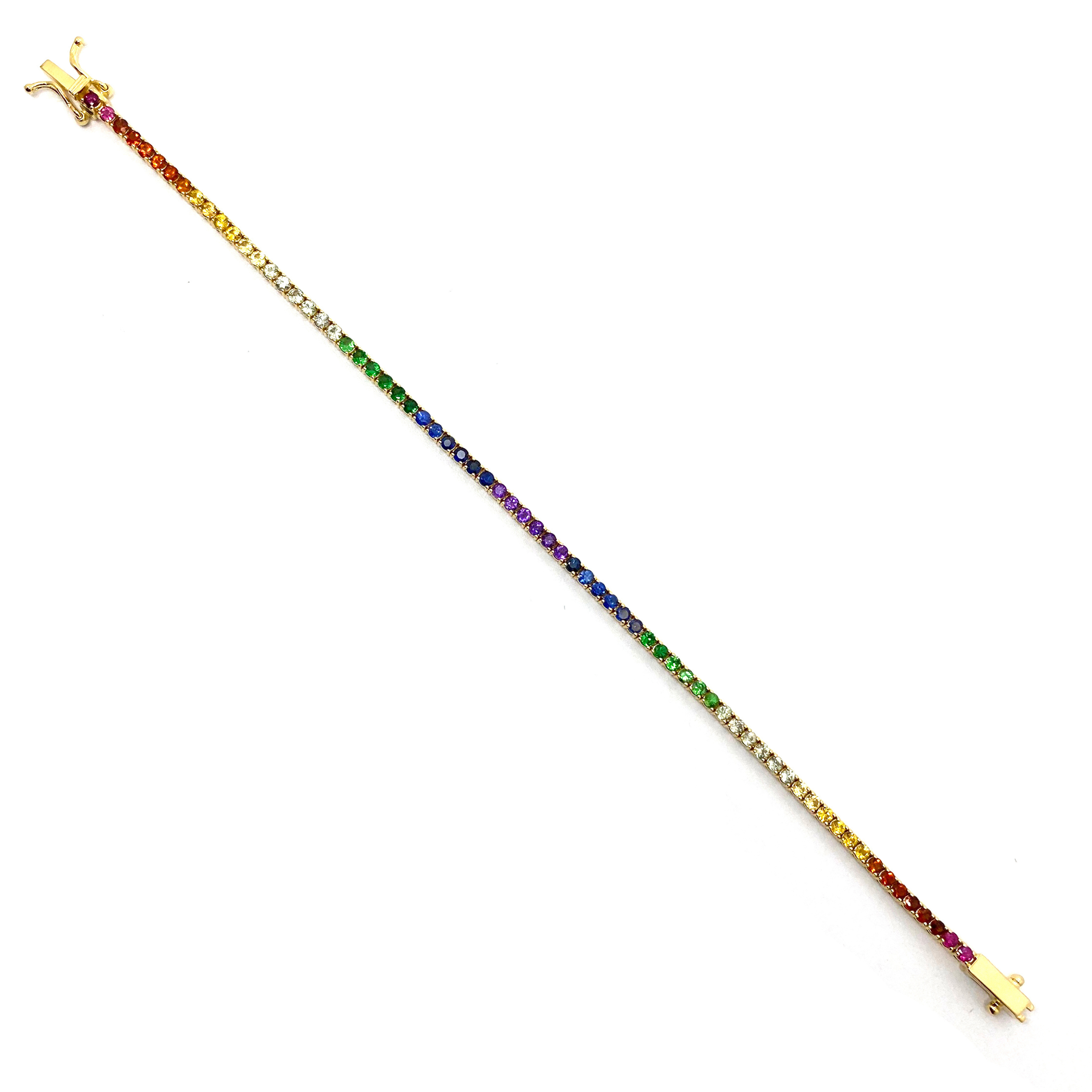 Rainbow Tennis Bracelet