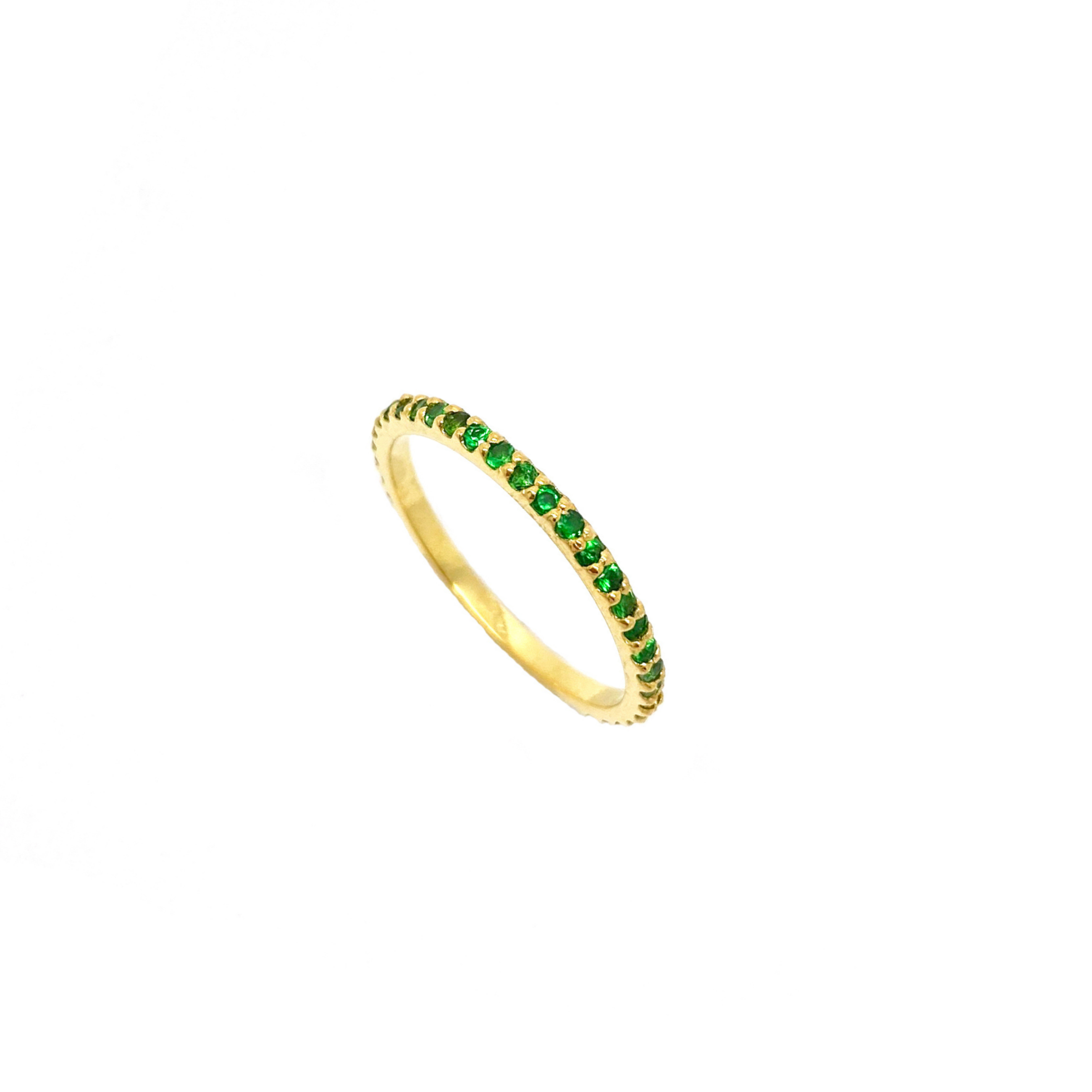 Tsavorite Eternity Band